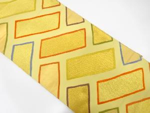 檜垣模様織出し全通袋帯